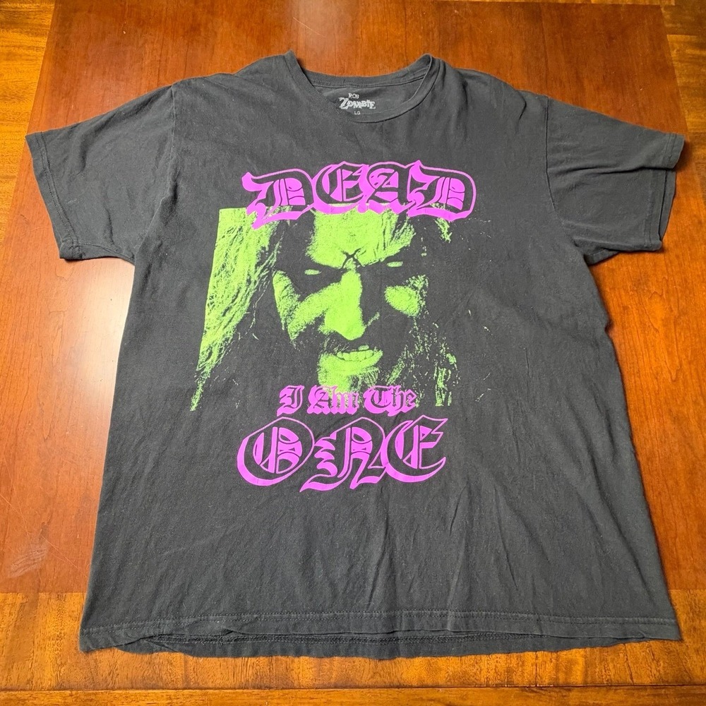 Rob Zombie Dead I Am The One Black Graphic Band T Shirt Size Large
